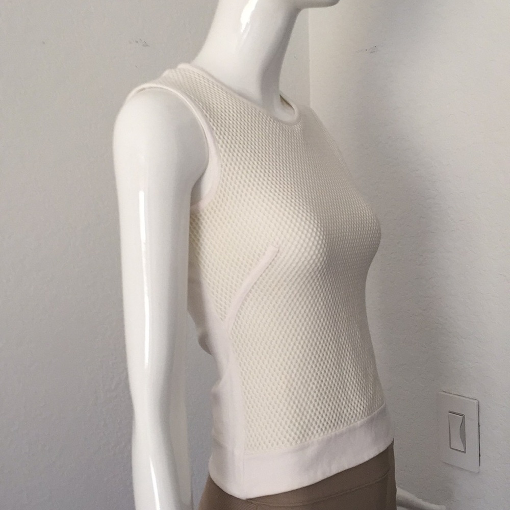 Akris punto white tank top
